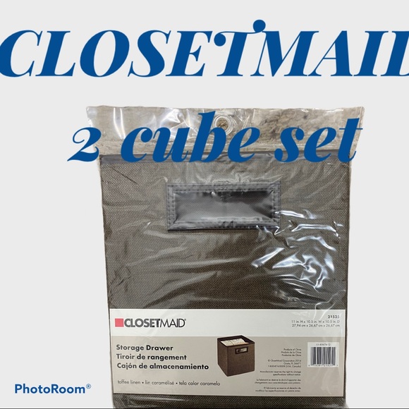 2 Closetmaid storage cube set 11x10.5x10.5 - Picture 4 of 4
